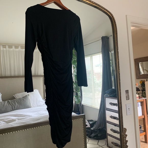 NWOT Susana Monaco Long Sleeve Cinched Front Dress - Picture 12 of 14